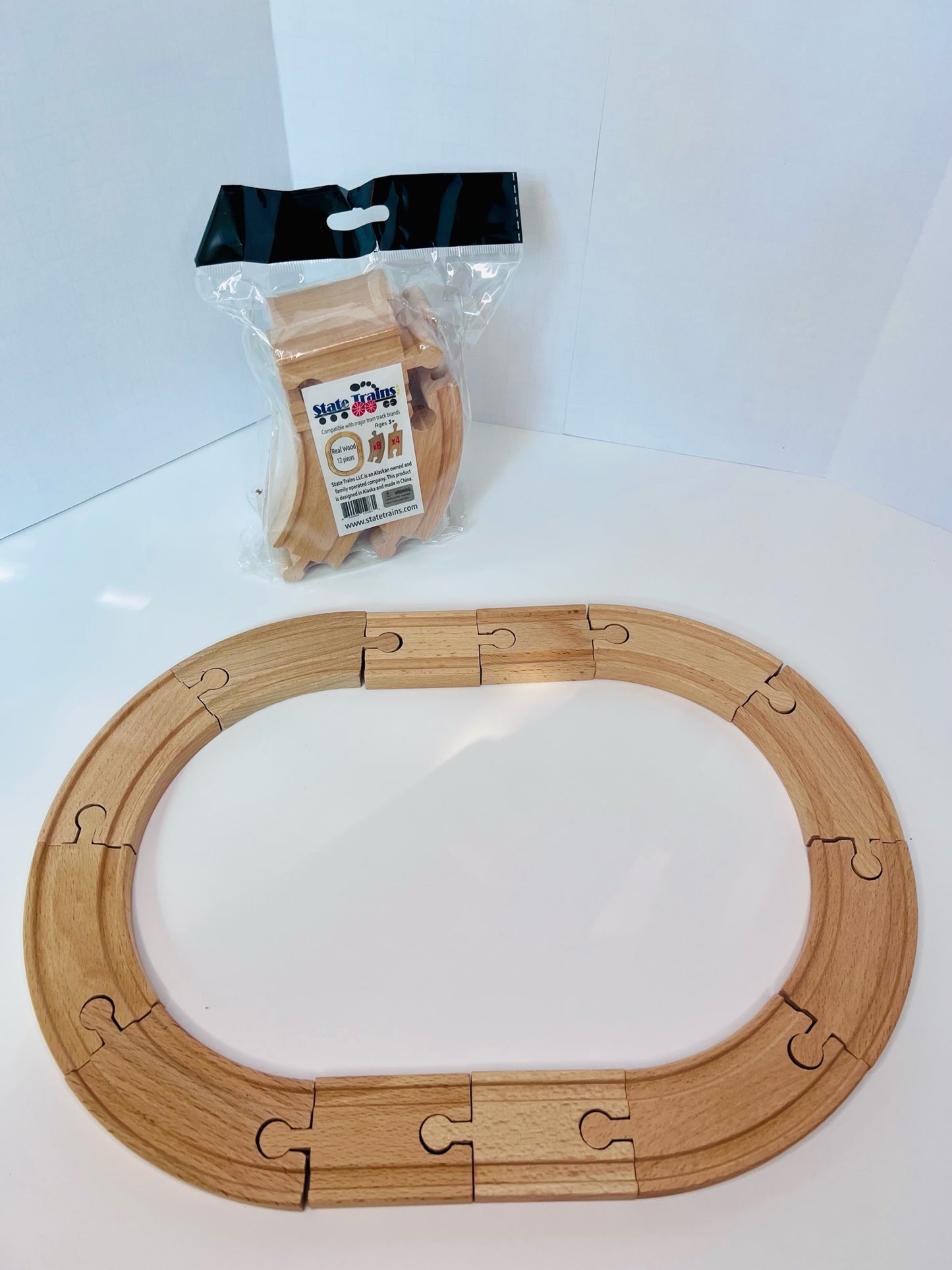 Wooden Train Tracks (12 piece)